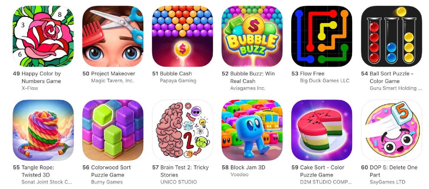 popular game icons for common patterns | Yodo1 popular game icons for common patterns